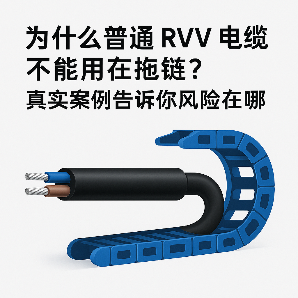 为什么通俗 RVV 电缆不可用在拖链？？？？？？？？真实案例告诉你危害在哪