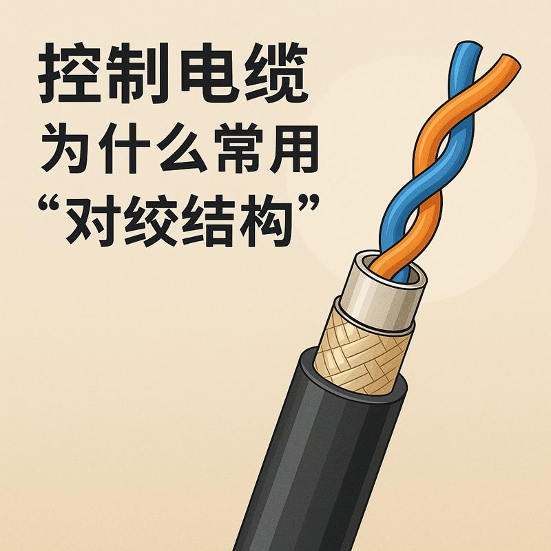 控制电缆为什么常用“对绞结构”？？？