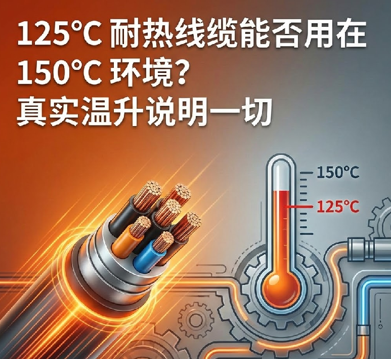 125℃ 耐热线缆能否用在 150℃ 情形？？？真实温升说明一切