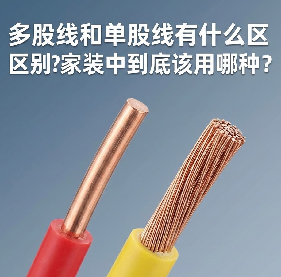 家装电线选单股(BV)照旧多股(BVR)？？？？？？